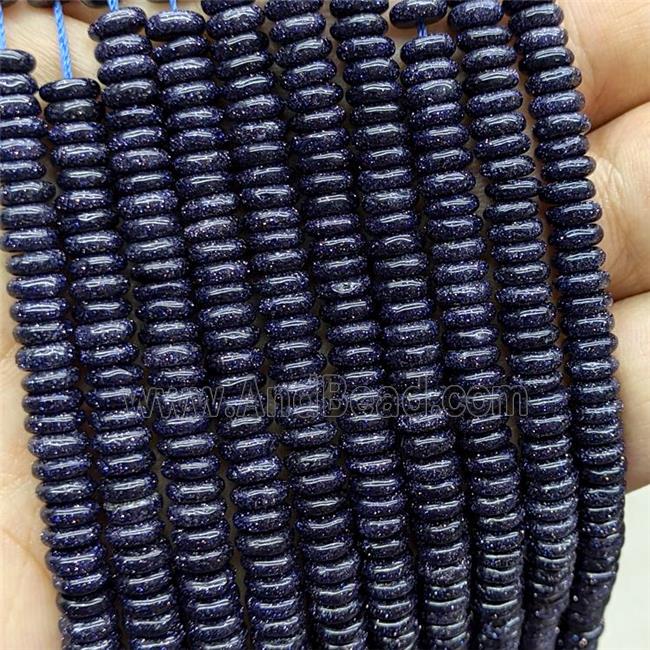 Blue Sandstone Heishi Spacer Beads