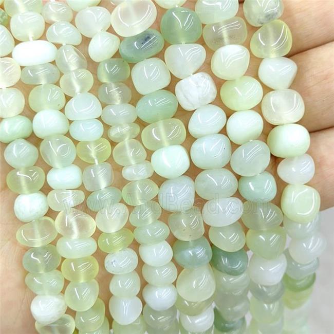 New Mountain Jade Chips Beads Freeform Green
