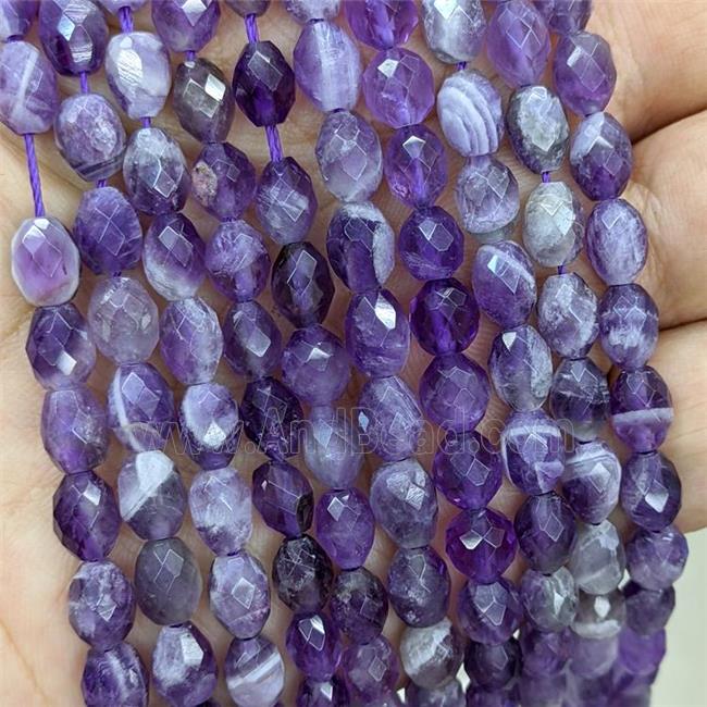 Natural Dogteeth Amethyst Beads Purple Faceted Rice