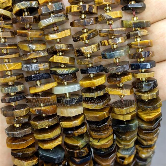 Natural Tiger Eye Stone Heishi Spacer Beads
