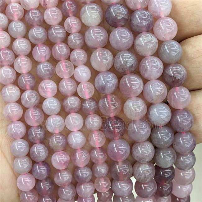 Natural Madagascar Rose Quartz Beads Pink Smooth Round