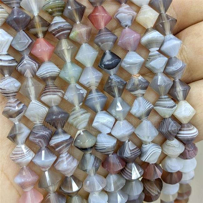 Natural Botswana Agate Beads Bicone