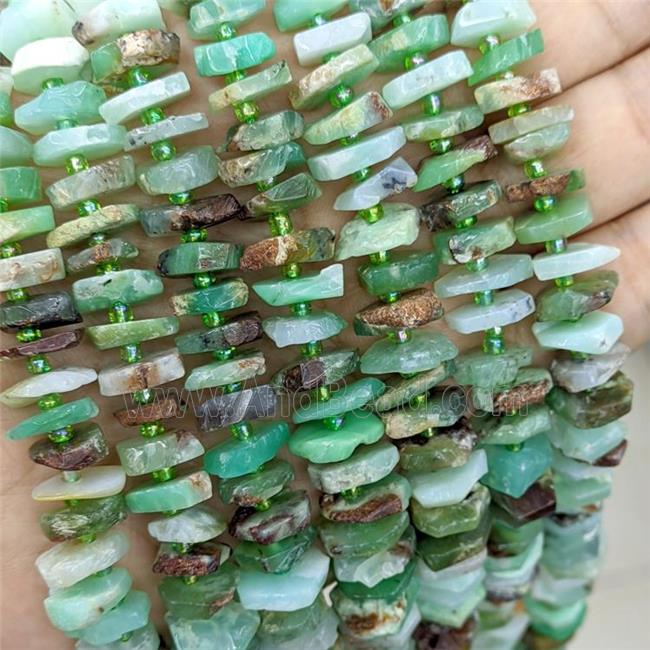 Natural Australian Chrysoprase Beads Heishi Green