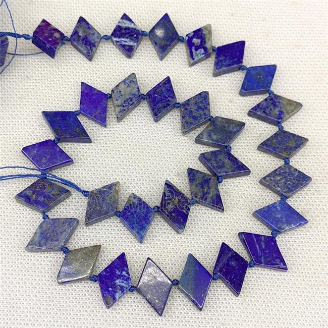 Natural Blue Lapis Lazuli Rhombus Beads
