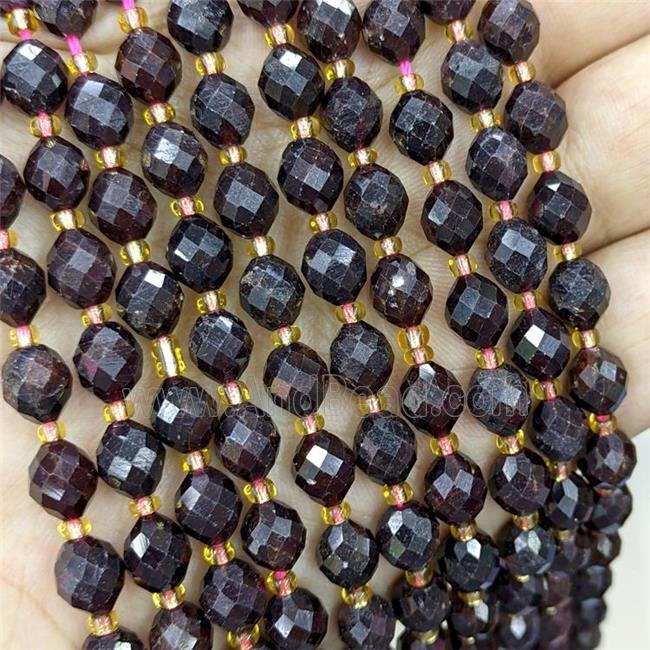 Natural Garnet Beads Faceted Rice