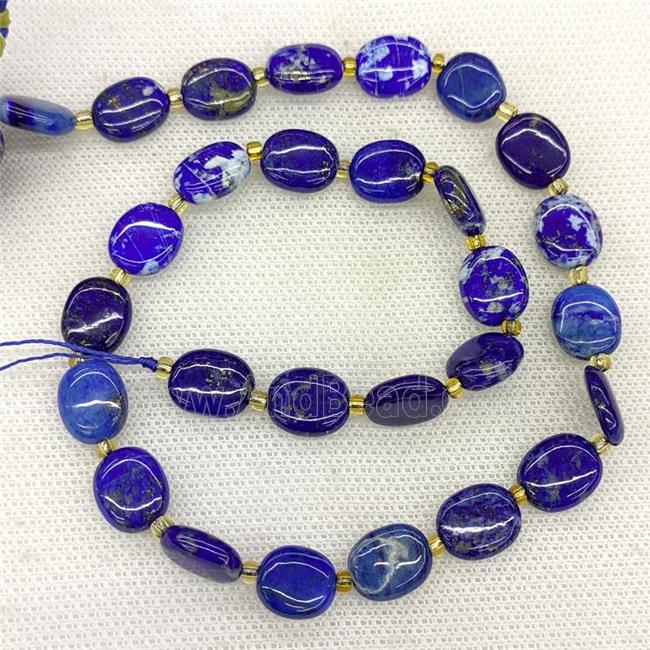 Natural Blue Lapis Lazuli Oval Beads