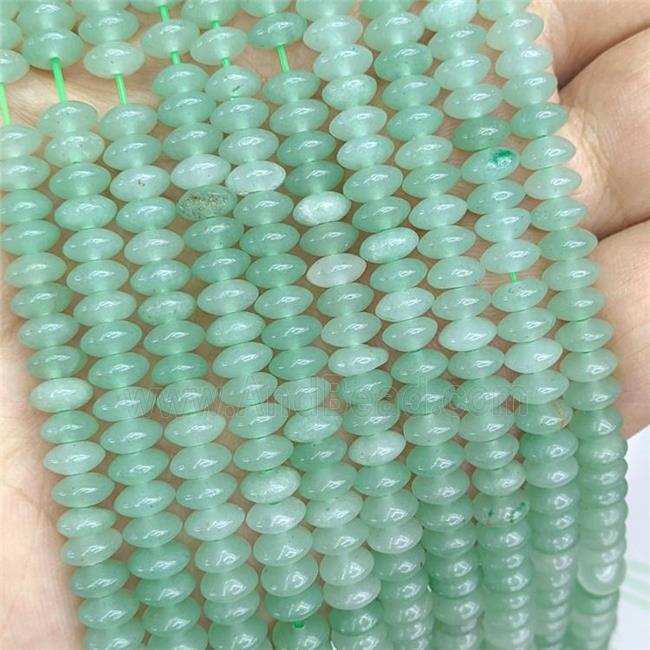 Natural Green Aventurine Beads Smooth Rondelle
