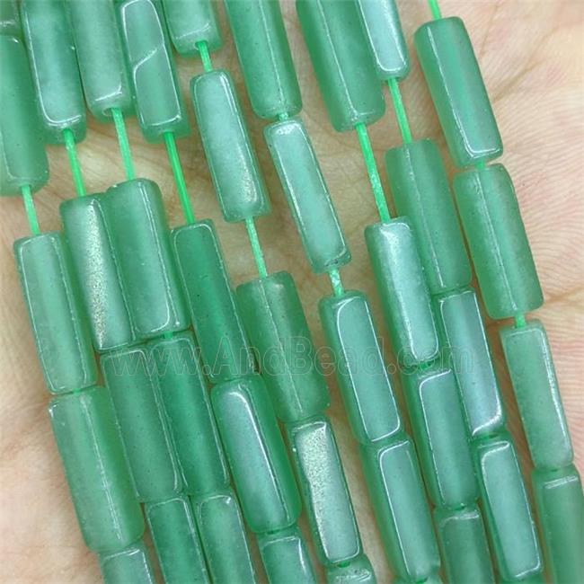 Natural Green Aventurine Cuboid Beads