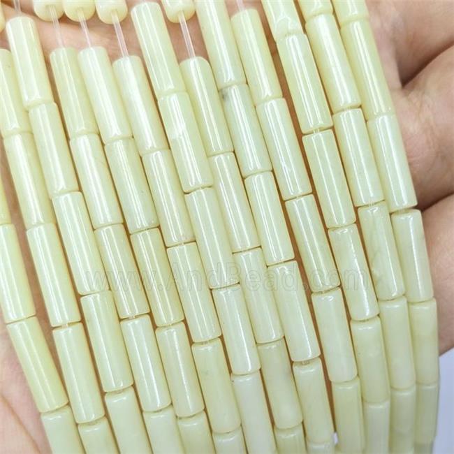 New Mountain Jade Tube Beads
