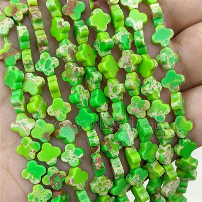 Natural Imperial Jasper Clover Green Dye