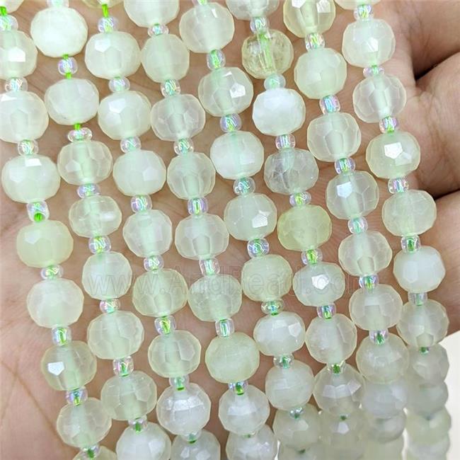 Natural Mountain Jade Beads Faceted Rondelle