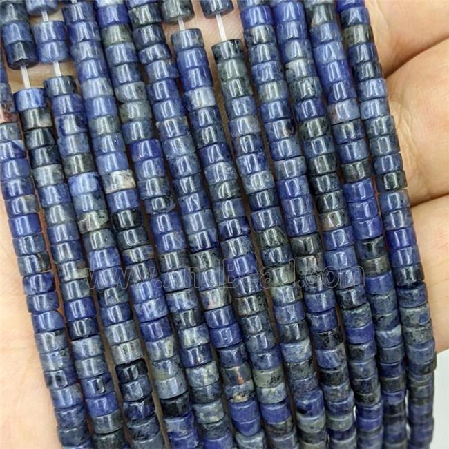 Natural Blue Sodalite Heishi Beads