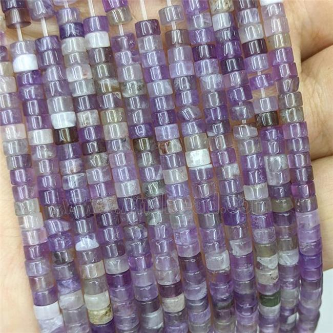 Natural Amethyst Heishi Beads Purple