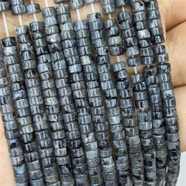 Natural Black Labradorite Heishi Beads