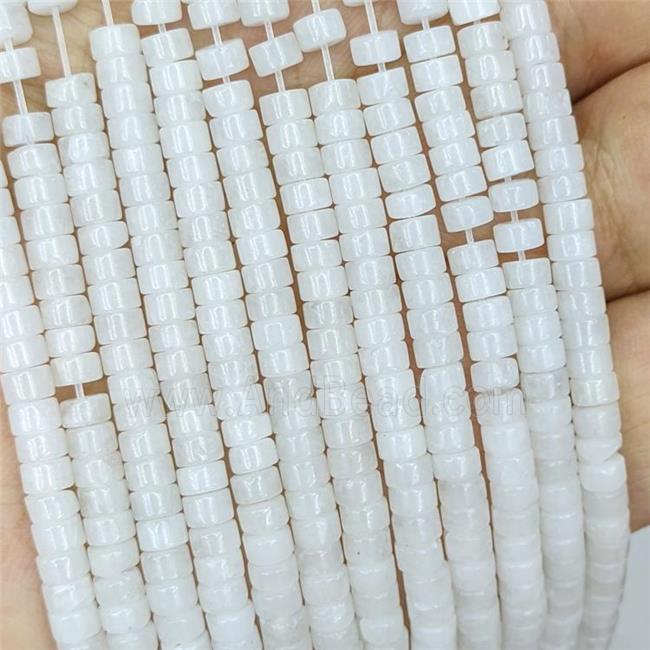 White Jade Heishi Beads