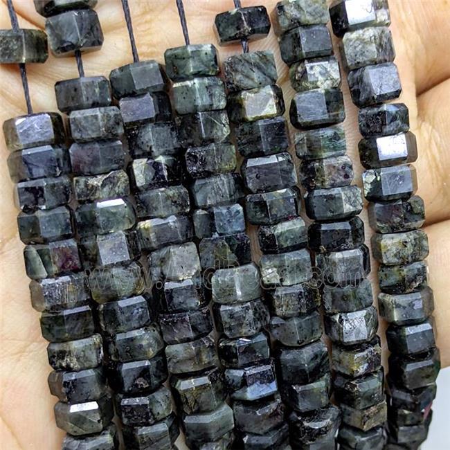 Natural Labradorite Hexagon Beads