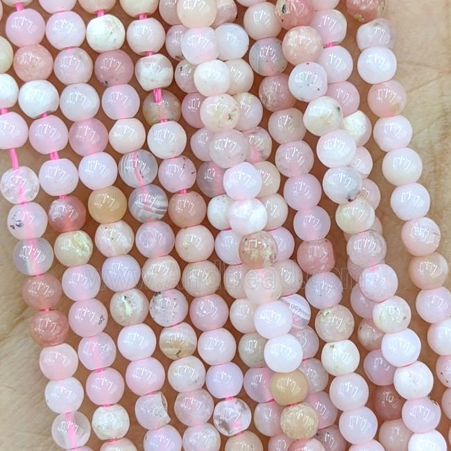 Natural Pink Opal Beads Smooth Round