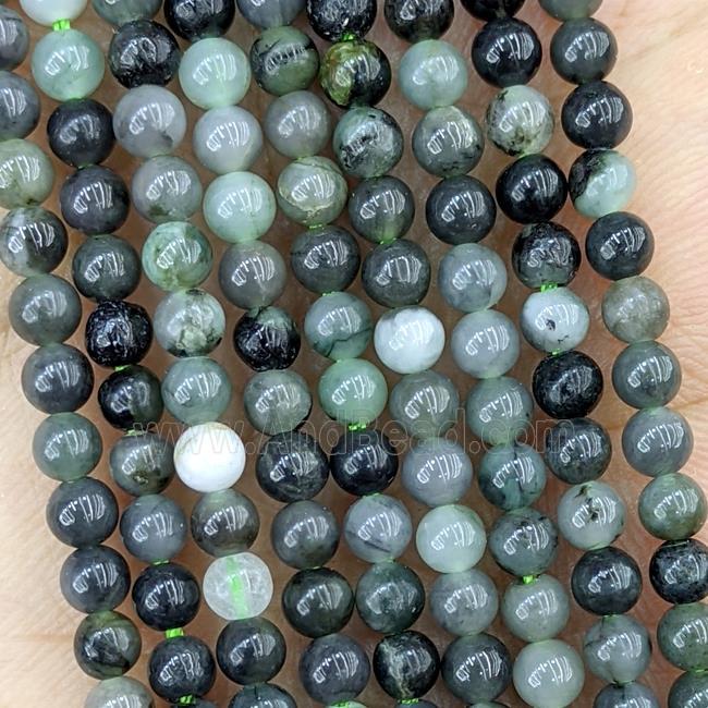 Natural Emerald Beads Green Smooth Round