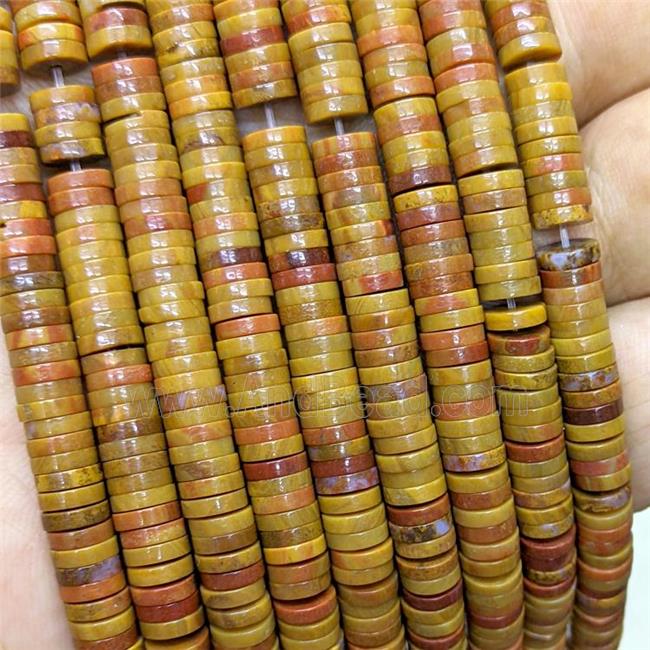 Natural Yellow Ocean Agate Heishi Beads