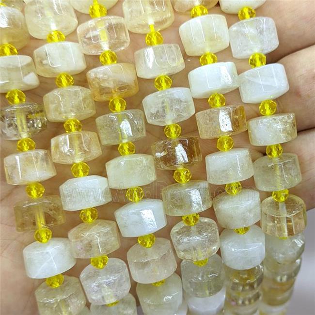 Natural Yellow Citrine Heishi Beads