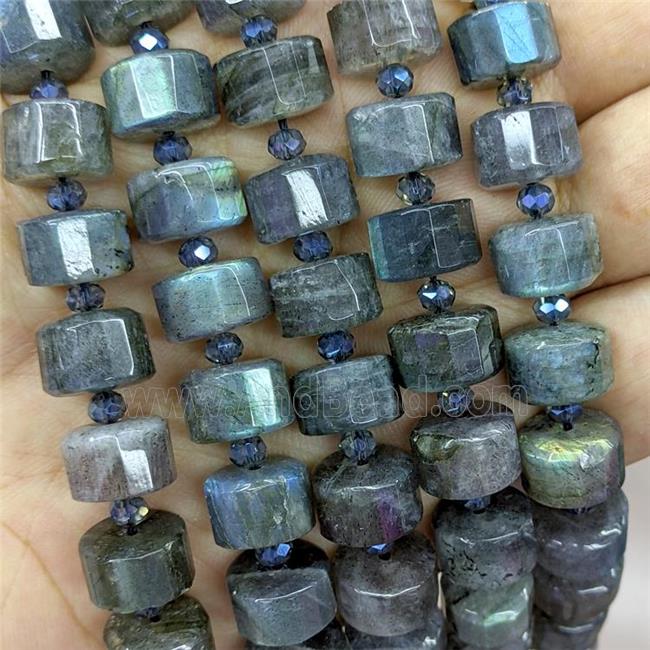 Natural Labradorite Heishi Spacer Beads