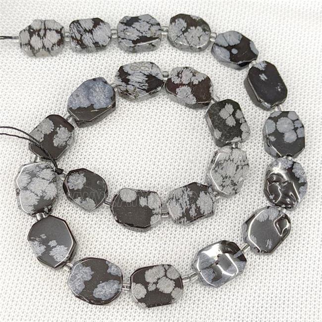 Natural Snowflake Jasper Beads Rectangle