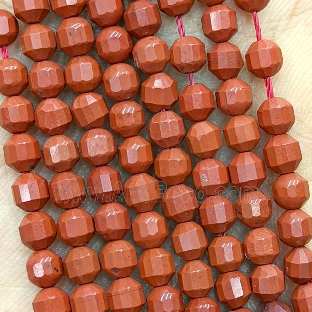 Natural Red Jasper Prism Beads