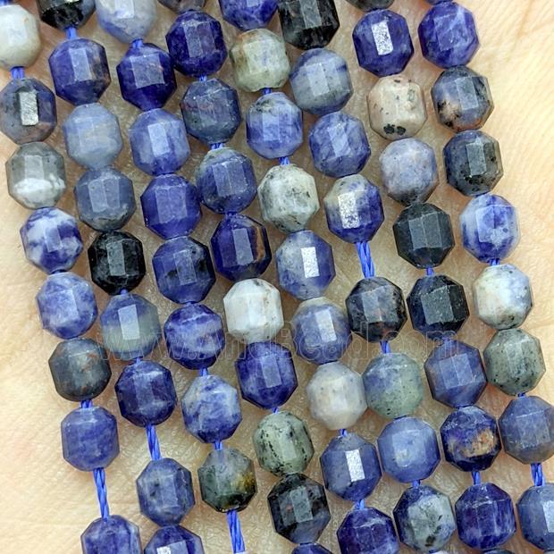 Natural Blue Sodalite Beads Prism
