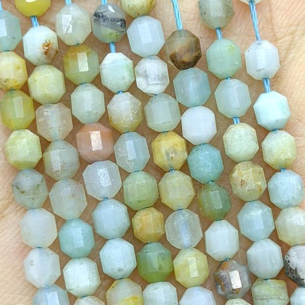 Natural Chinese Amazonite Prism Beads
