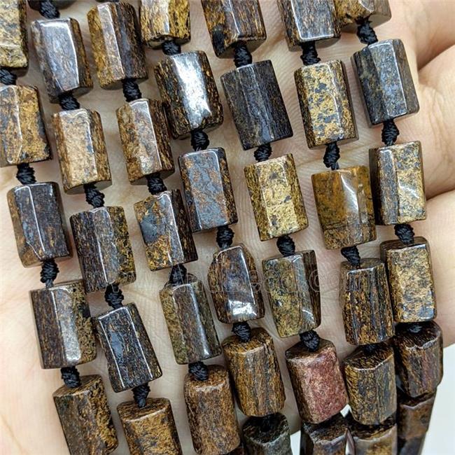 Natural Bronzite Tube Beads