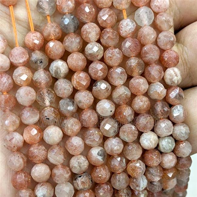 Natural Golden Spot Sunstone Beads Orange B-Grade