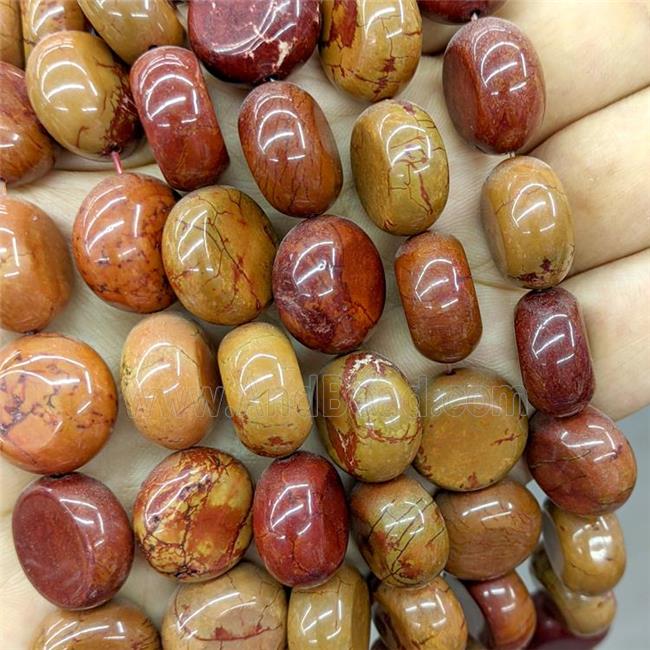 Howlite Turquoise Beads Coin Red Dye
