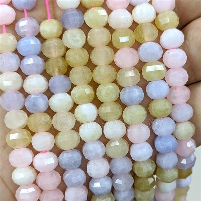 Natural Jade Beads Multicolor Dye Faceted Pumpkin