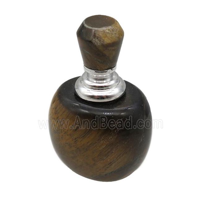 Tiger eye stone perfume bottle charm without hole