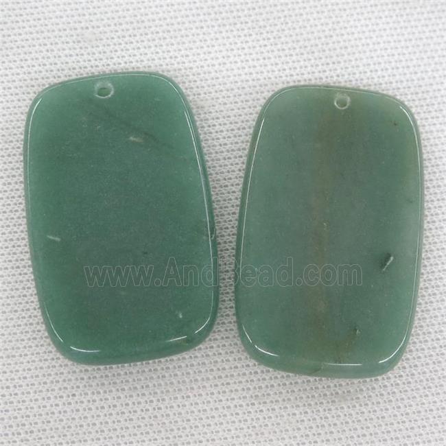 green Aventurine rectangle pendant