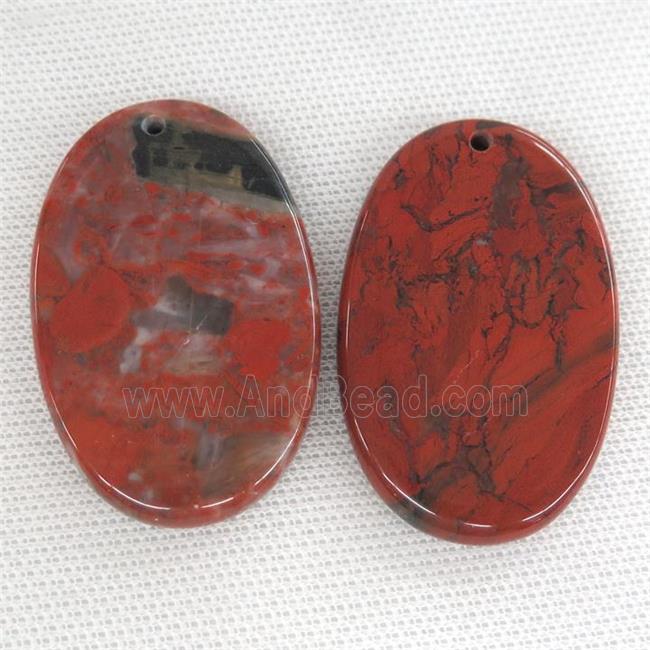 Red Jasper oval pendant