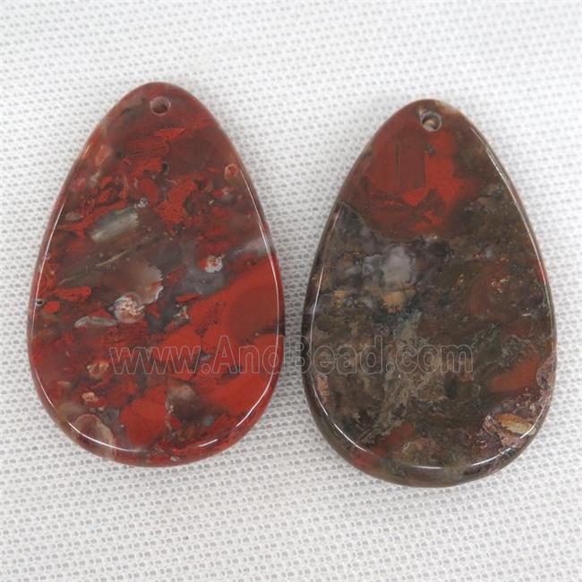 Red Jasper teardrop pendant