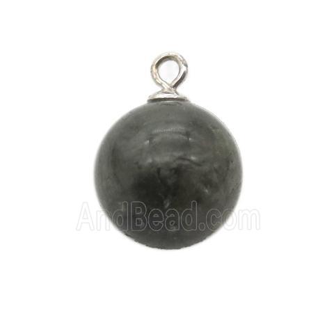 round Labradorite ball pendant