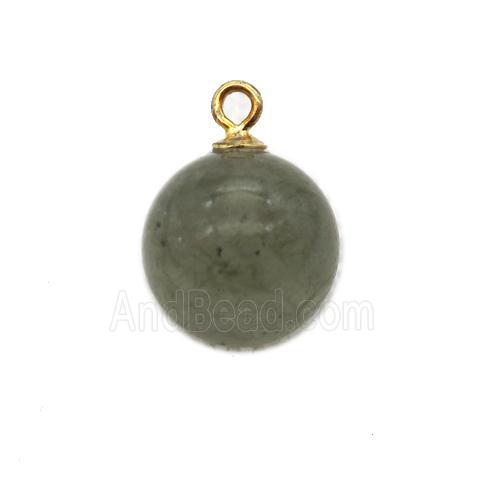 round Labradorite ball pendant