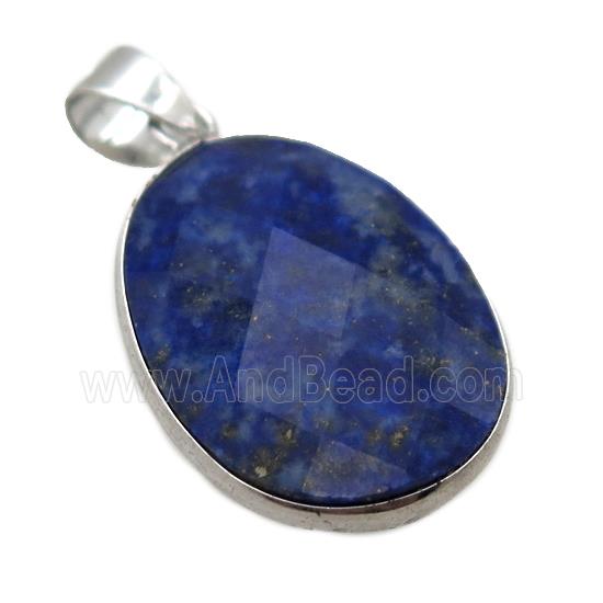 blue Lapis Lazuli oval pendant