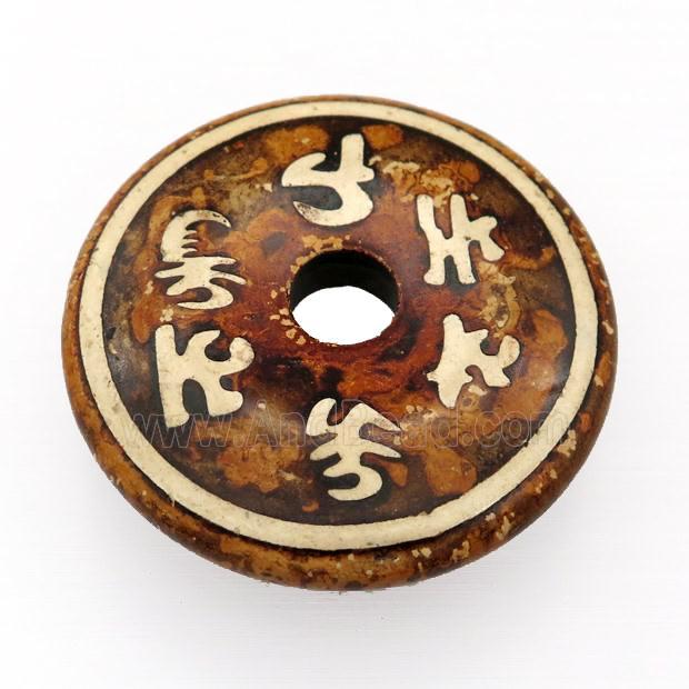 DZi donut pendant