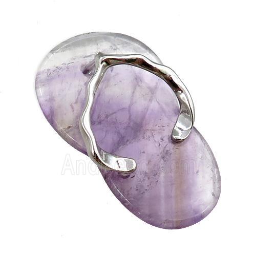 amethyst shoes pendant
