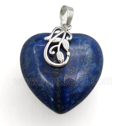 blue lapis heart pendant