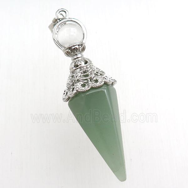 green aventurine pendulum pendant