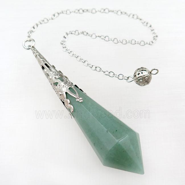 green aventurine pendulum pendant