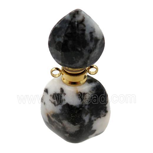 zebra Jasper perfume bottle pendant