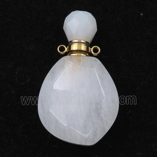 white jasper perfume bottle pendant