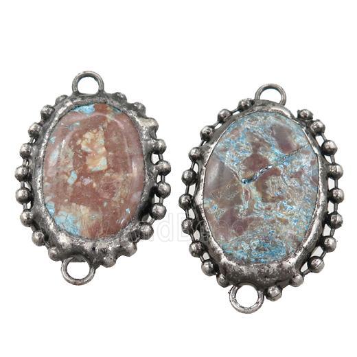 Ocean Jasper oval connector