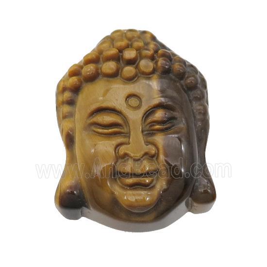 Tiger Eye Stone Buddha Pendant