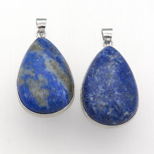 blue Lapis Lazuli Teardrop Pendant